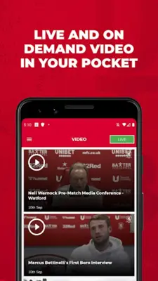 Middlesbrough FC Official android App screenshot 0