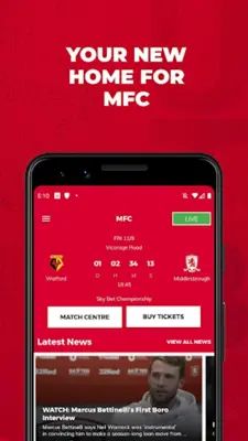 Middlesbrough FC Official android App screenshot 3